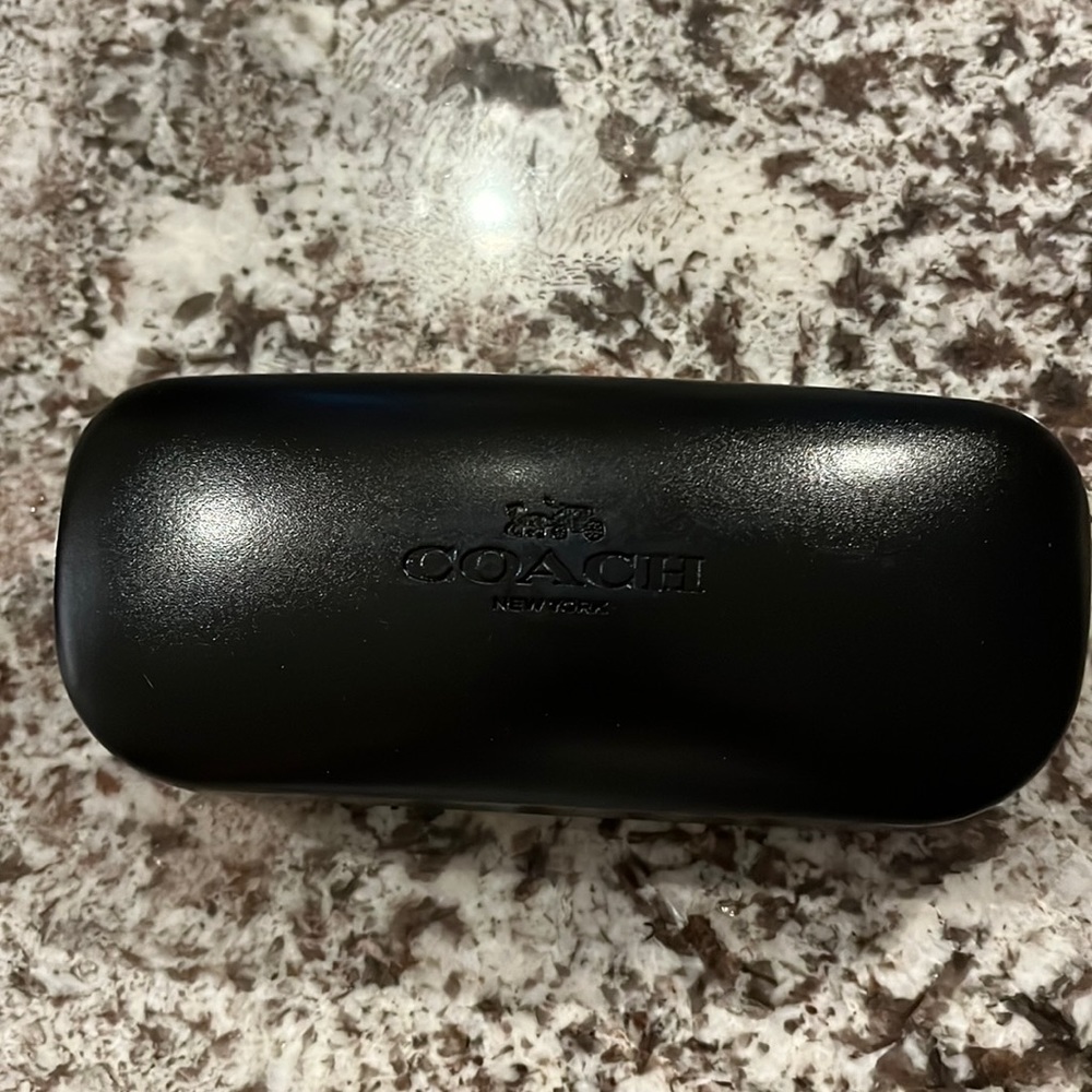 Coach New York hard glasses case.